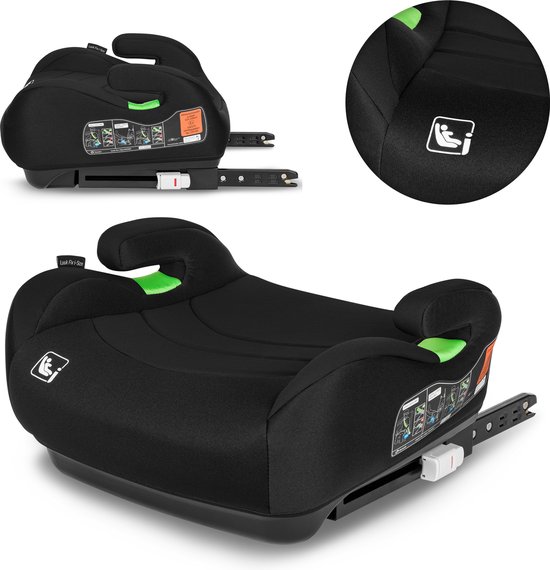 Lionelo Luuk FIX - Zitverhoger - ISOFIX - i-Size - Autostoel Booster - 22-36kg, 125-150 cm