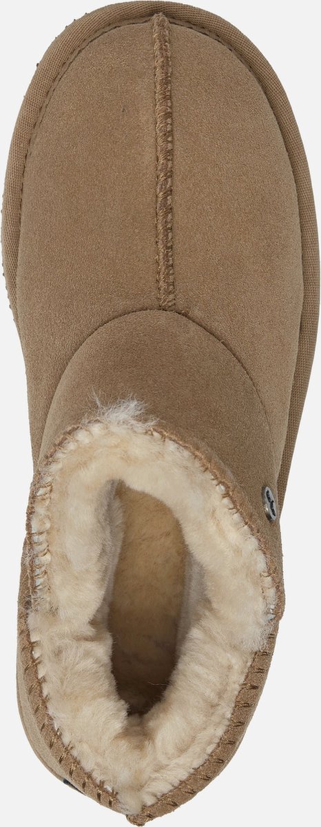 Warmbat - maat 37- Willow Women Suede Dames Sloffen - Cognac-Bruin