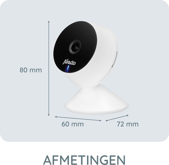Alecto Wifi Babyfoon met Camera en App - Full HD - Melding bij beweging en geluid - SMARTBABY5 - Wit