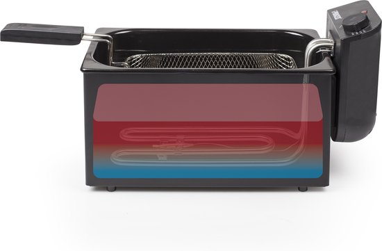 Princess Friteuse 182727 - 3 liter - Koude zone - Frituurpan - 2000W