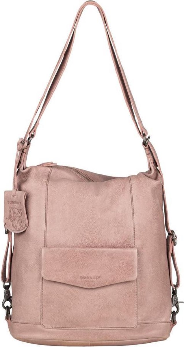 BURKELY JUST JACKIE BACKPACK HOBO-Blush Pink