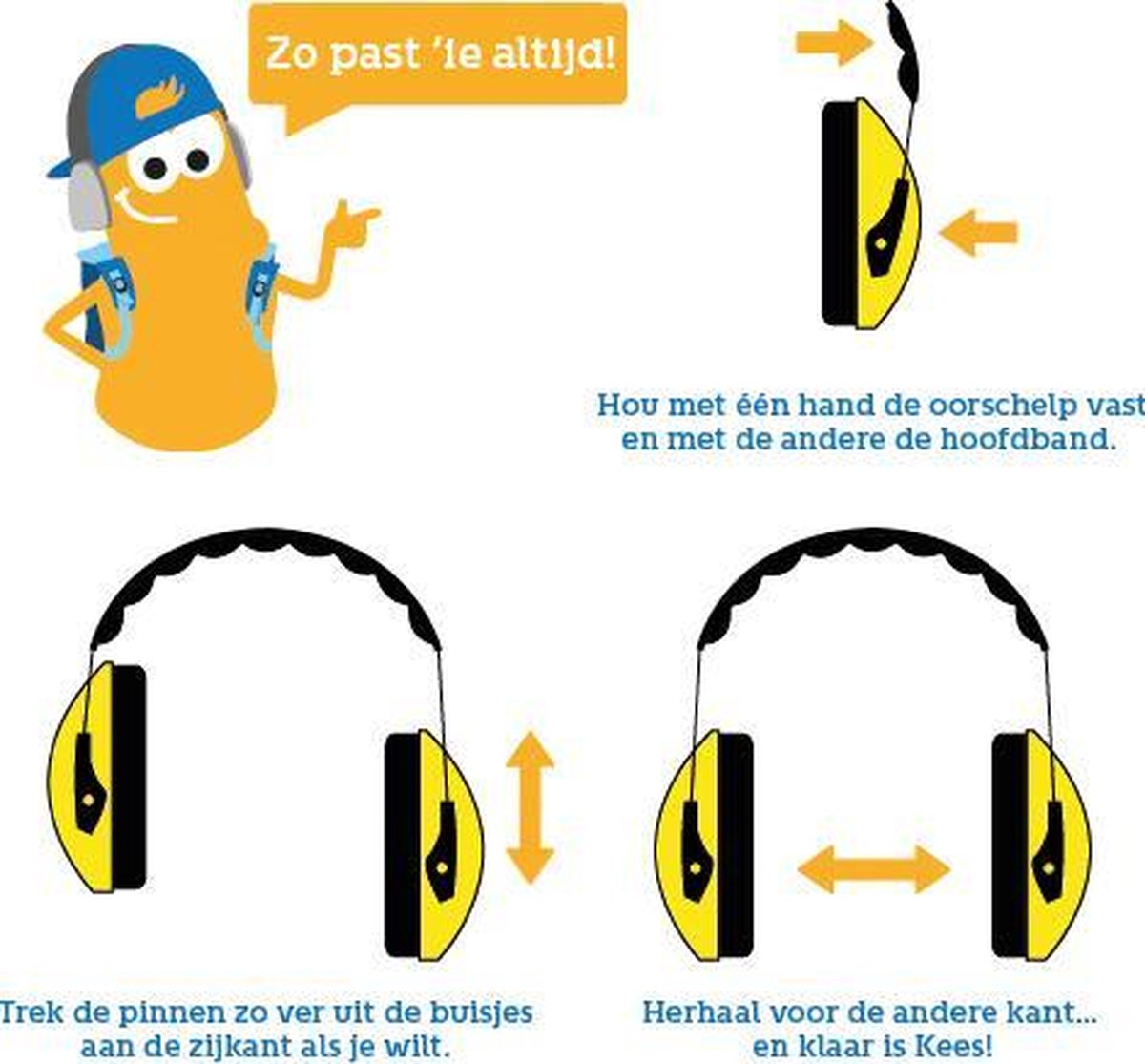 Alpine Muffy Smile - Oorkap voor kinderen - Gehoorbescherming - SNR 25 dB - Geel