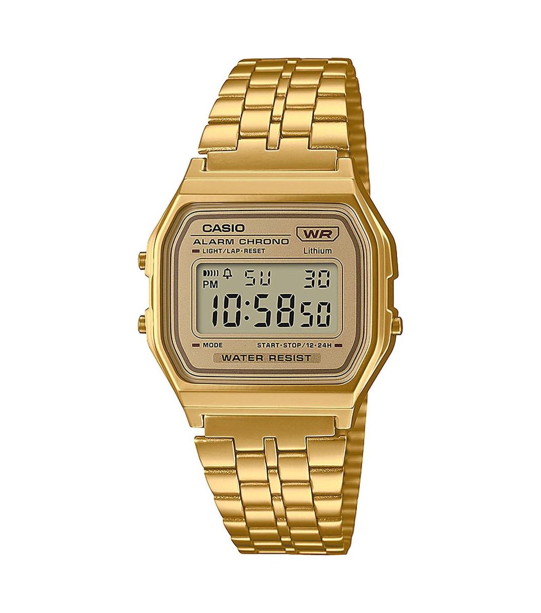 Casio Vintage Iconic Unisex Horloge A158WETG-9AEF - 33.2 mm