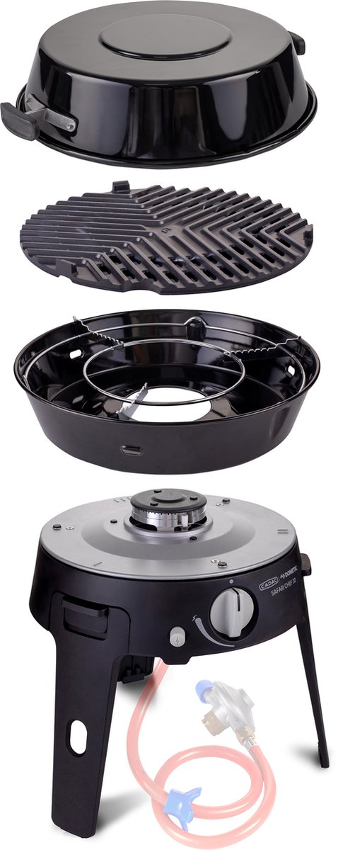 CADAC Dometic - Safari Chef 30 LP Combo - Camping Barbecue - Ultracompact & Lichtgewicht