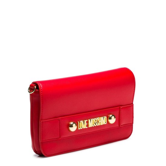 Love Moschino Lettering S Dames Crossbodytas - Rood