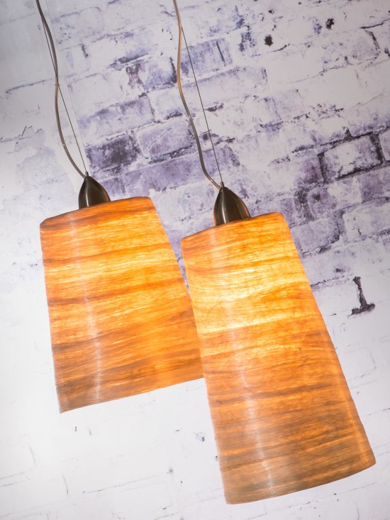 Hanging lamp Sahara abaca h.40x22cm/single shade natural, L