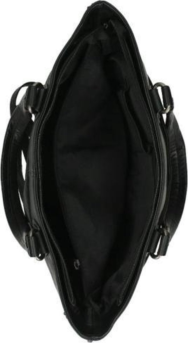 DSTRCT Schoudertas Croco Leer - zwart