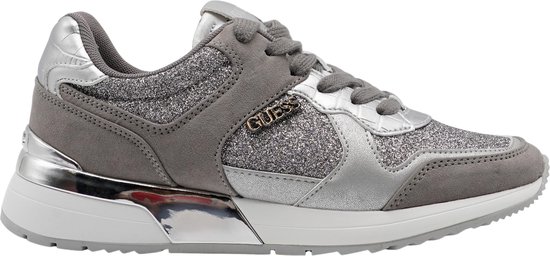 sneaker, grijze schoen, glitter/glinster, casual loaikkers, null