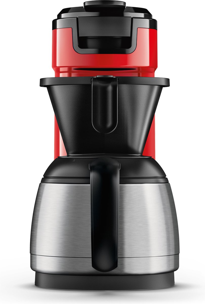 Philips Senseo Switch Koffiemachine HD6592/84 - Pad- en Filterkoffiezetapparaat - Automatische Uitschakeling - Instelbare Intensiteit - Incl Thermische Kan - Rood