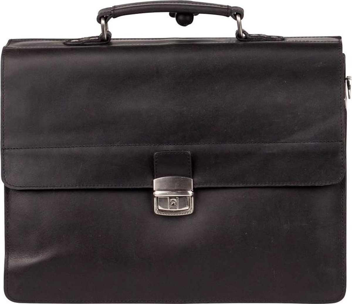 BURKELY Vintage Dean Briefcase Aktetas - 15 inch Laptoptas - Zwart