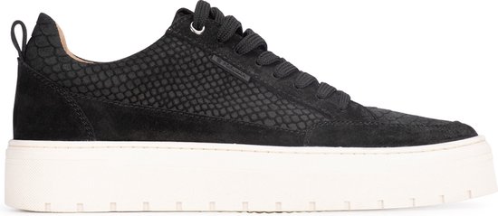 PS Poelman - maat 43- IVAR Heren Sneakers - Zwart met dierenprint