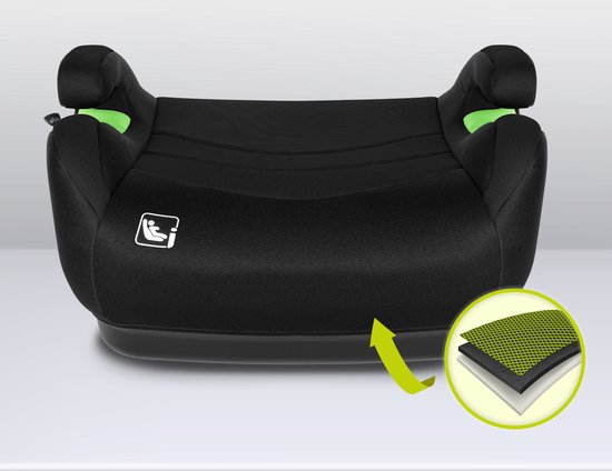 Lionelo Luuk FIX - Zitverhoger - ISOFIX - i-Size - Autostoel Booster - 22-36kg, 125-150 cm