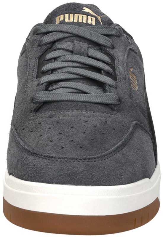 sneaker, grijs, suede, veters, gympen
