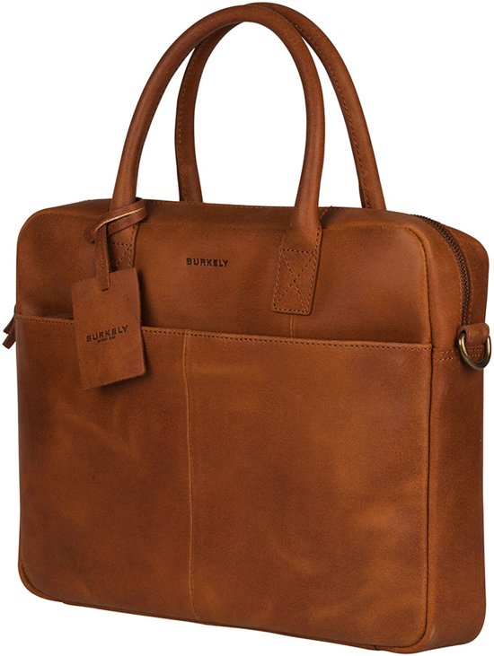 BURKELY Vintage Jack Aktetas - 13,3 inch Laptoptas - Cognac
