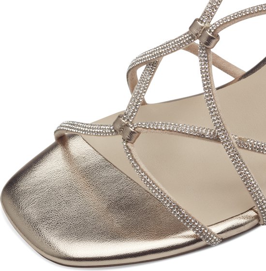 Tamaris Essentials - maat 41 - Dames Sandalen - LIGHT GOLD