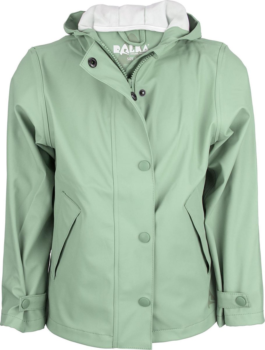 Ralka Regenjas Junior - mt 116 - Sprinkle - Mintgroen