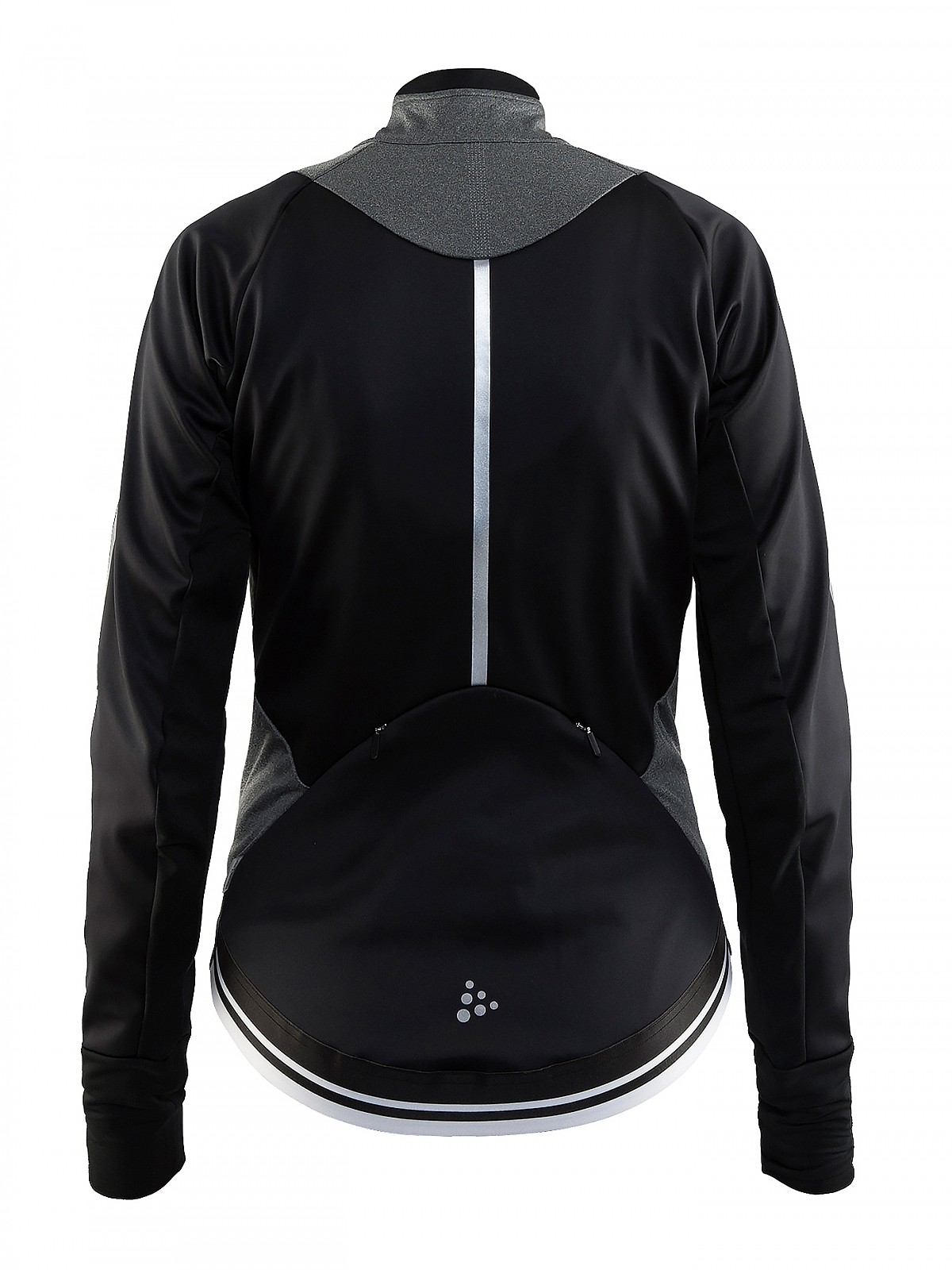 Craft Belle Jacket Woman Black Grey Melange Maat S Warme Windstopper