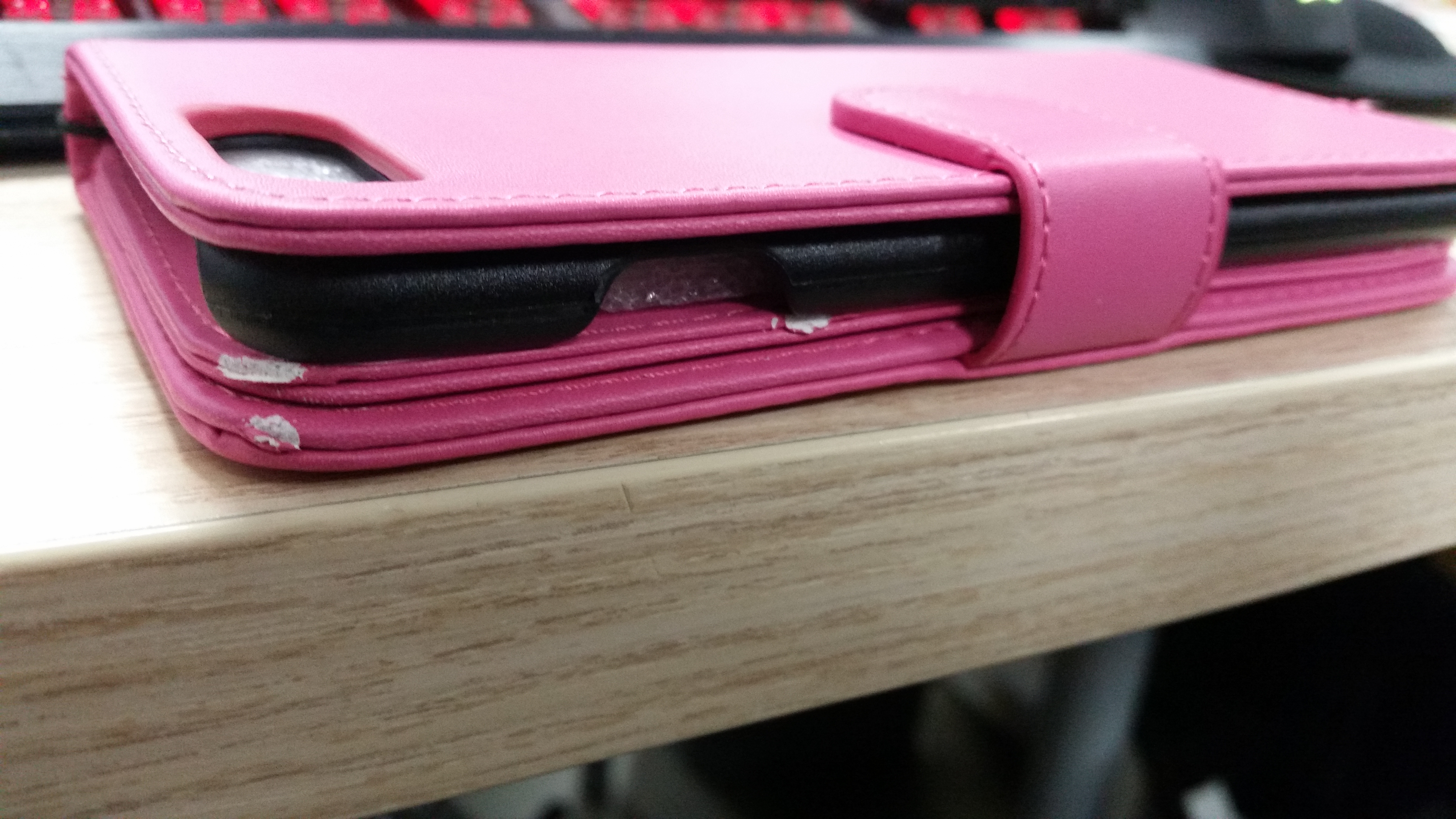 Koopjeshoek - iPhone 7+/8.1 - Flip cover - Lederen hoesje met Card Slots &amp; portemonnee &amp; Lan