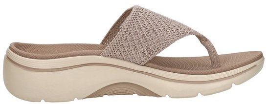 slipper, sandal, wedge, platform, beige
