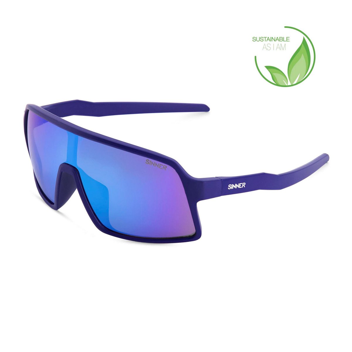 fietssport, zonnebril, violet, mirror-lens, kunststof