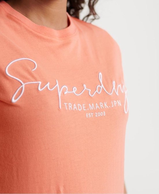 Superdry Alice Script Dames T-shirt - Maat L