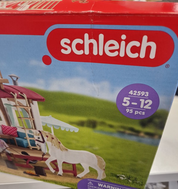 schleich HORSE CLUB - Woonwagen voor geheime club-bijeenkomsten - Kinderspeelgoed voor Jongens en Me