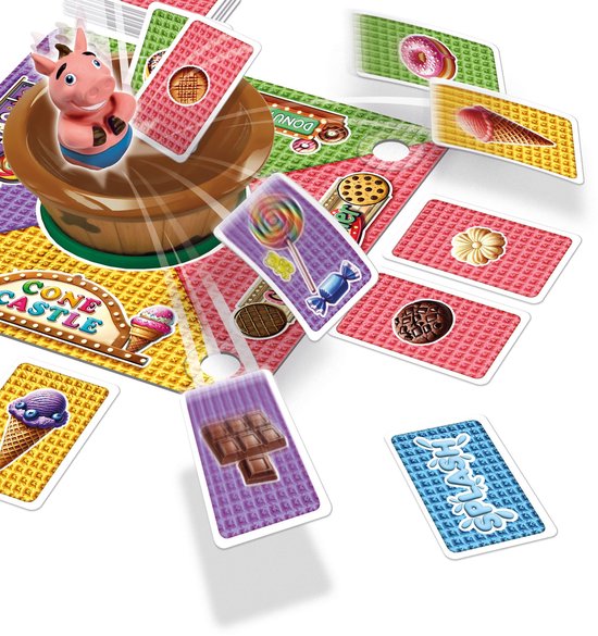 Tactic Snarf - Bordspel - Strategisch Kaartspel - Familiespel - Vul de Snoepwinkels en Stuur het Varken - Actiekaarten, Tactiek en Verrassende Wendingen - 2 tot 4 Spelers - Vanaf 6 Jaar