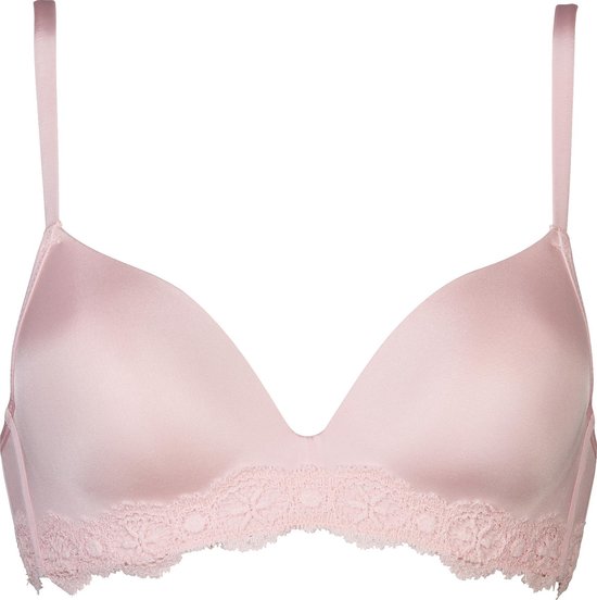 bh, pink, lace, bralette, strap