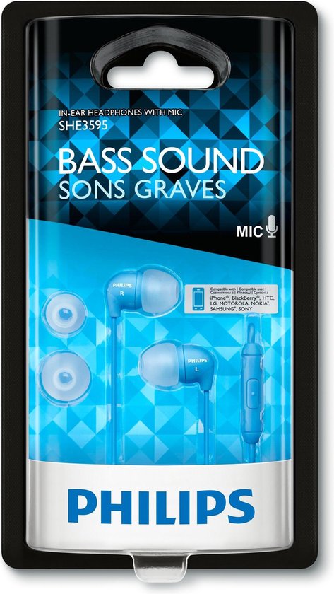 Philips SHE 3595 blauw