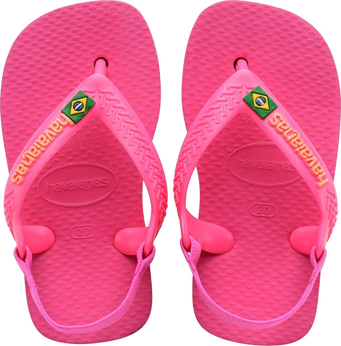 Havaianas Baby Brasil Logo II Meisjes Slippers - Pink Flux - Maat 21