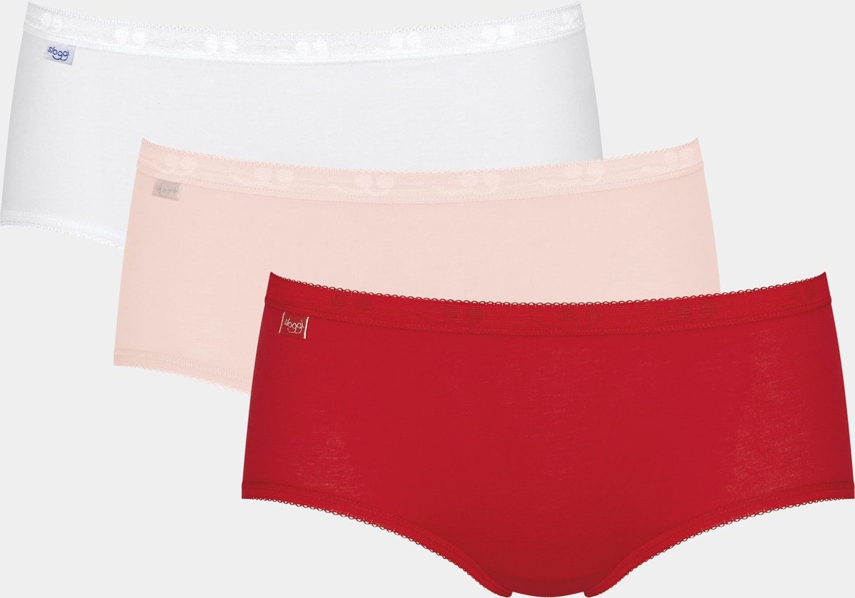 Sloggi Maat 40-42 Dames Basic+ 3Pack Midi Onderbroek Dames