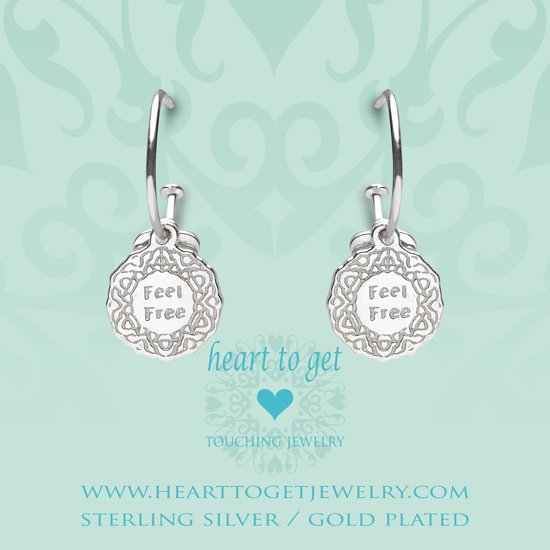 Heart to Get 925 Sterling Zilveren Bohemian Coin Feel Oorbellen