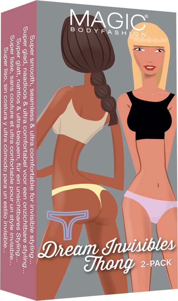 MAGIC Bodyfashion Dream Invisibles String - Maat XL - (2-Pack) Sunshine Vrouwen