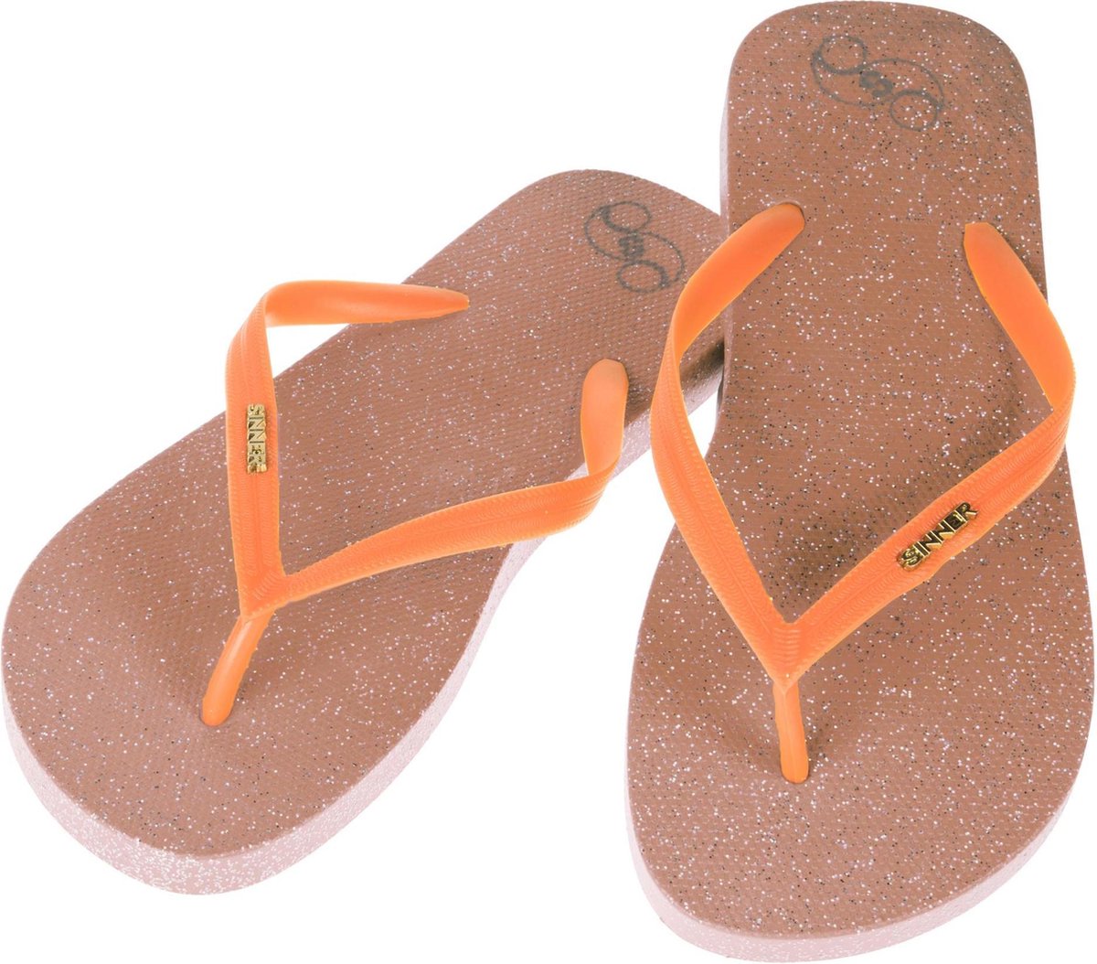 SINNER Padank Dames Slippers - 36 - Bruin/Oranje
