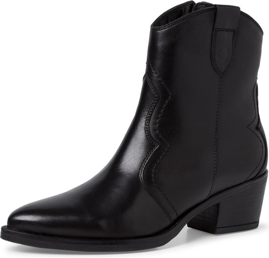 Tamaris Cowboylaarzen zwart Leer - Dames - Maat 36
