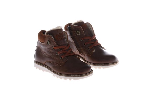 Pinocchio Jongens Enkelboots Gevoerd - Bruin - Maat 19