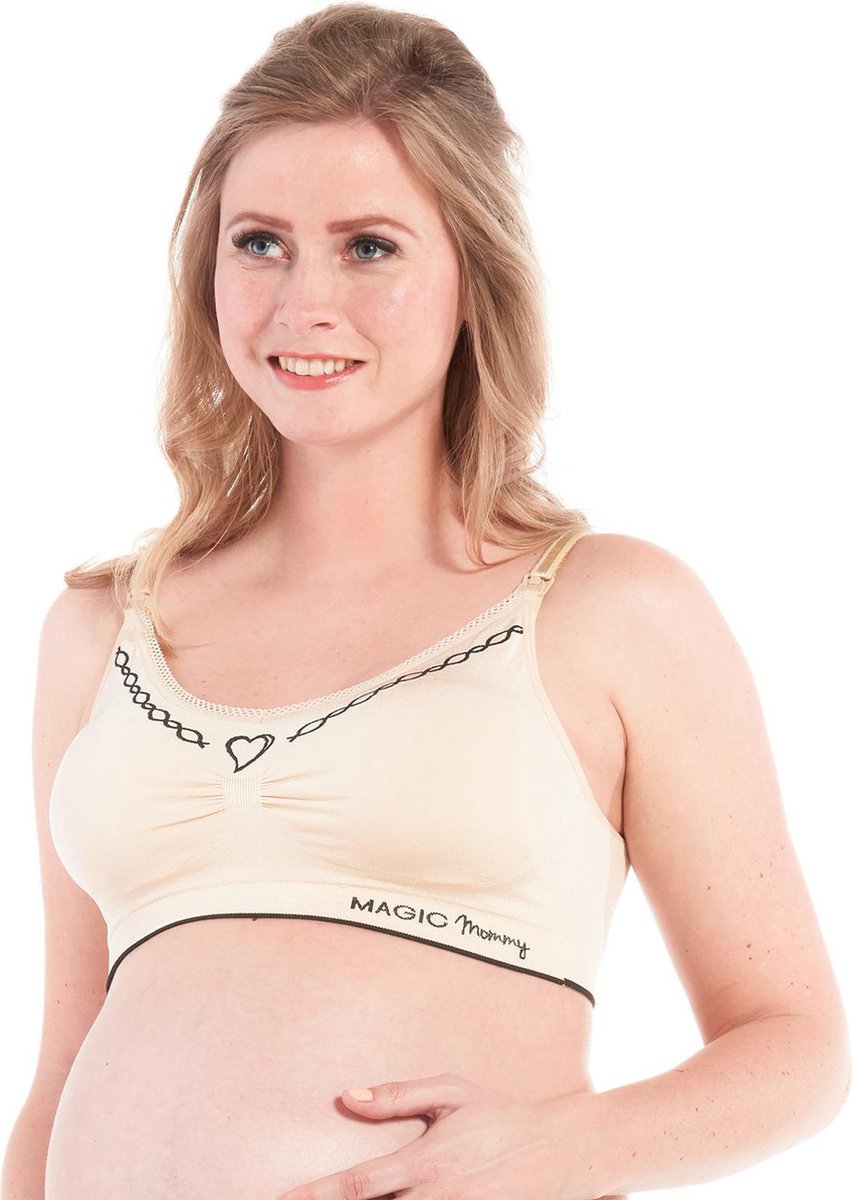 MAGIC Bodyfashion - Maat S - Fancy Mommy Nursing Bra Latte Vrouwen