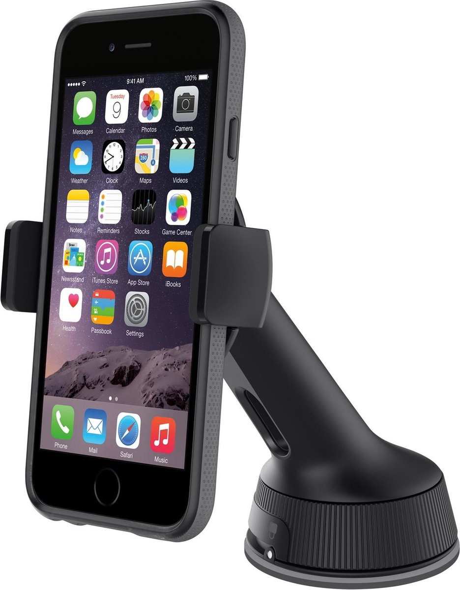 Belkin universele telefoonhouder auto - bevestigen aan dashboard/voorruit - Zwart