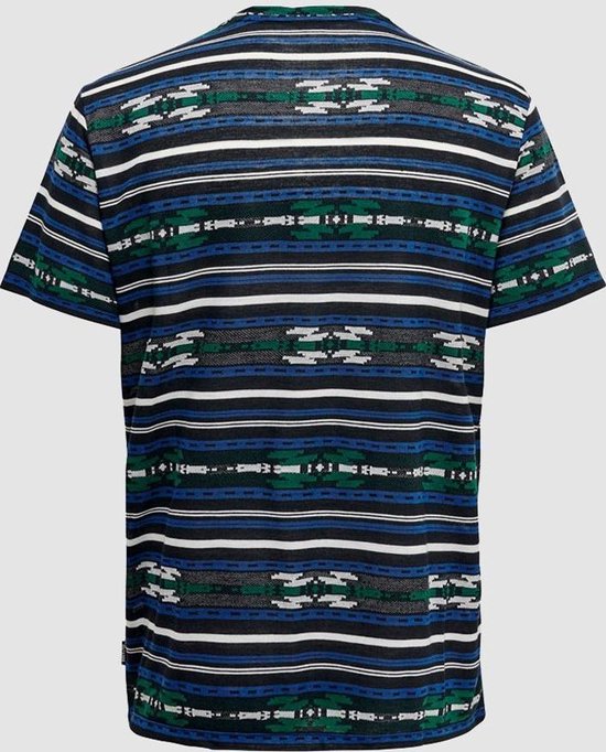 Only & Sons Ketu Heren T-shirt - M -  Blauw
