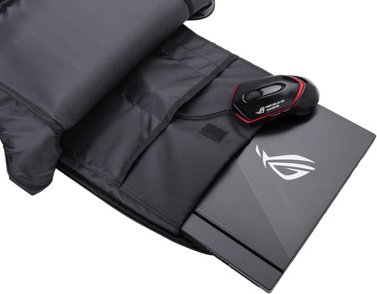 laptop, gaming, muis, asus rog, zwarte jas