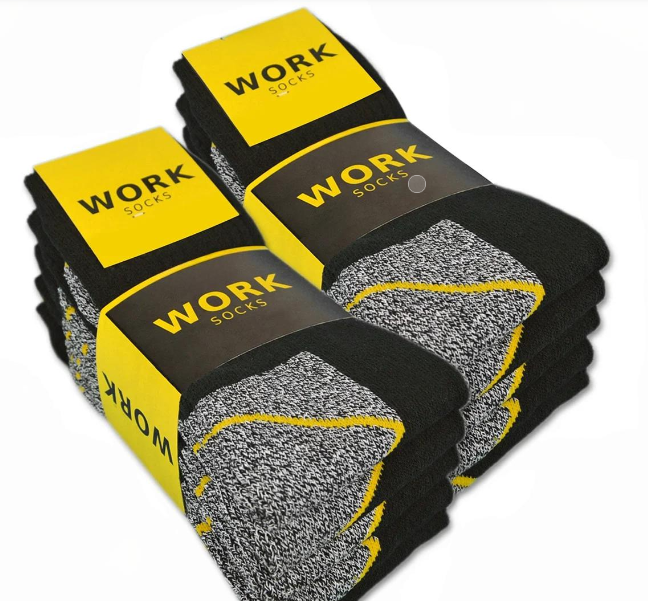 WORK Werksokken Grijs/Melange Maat: 43/46