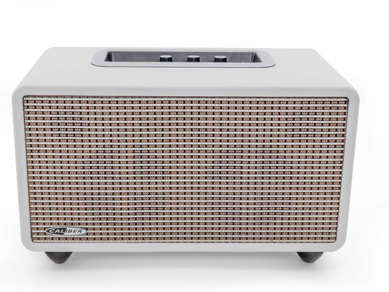 Caliber HFG411BT Wit - Bluetooth speaker - Retro - USB