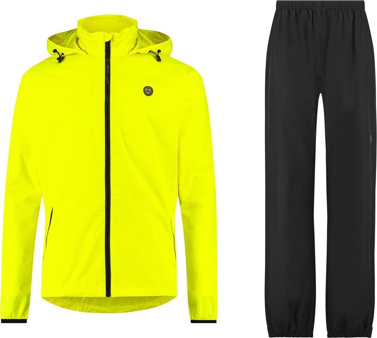 AGU GO Maat M  Regenpak Essential Unisex - Geel -Dames & Heren - Waterdicht & Ademend