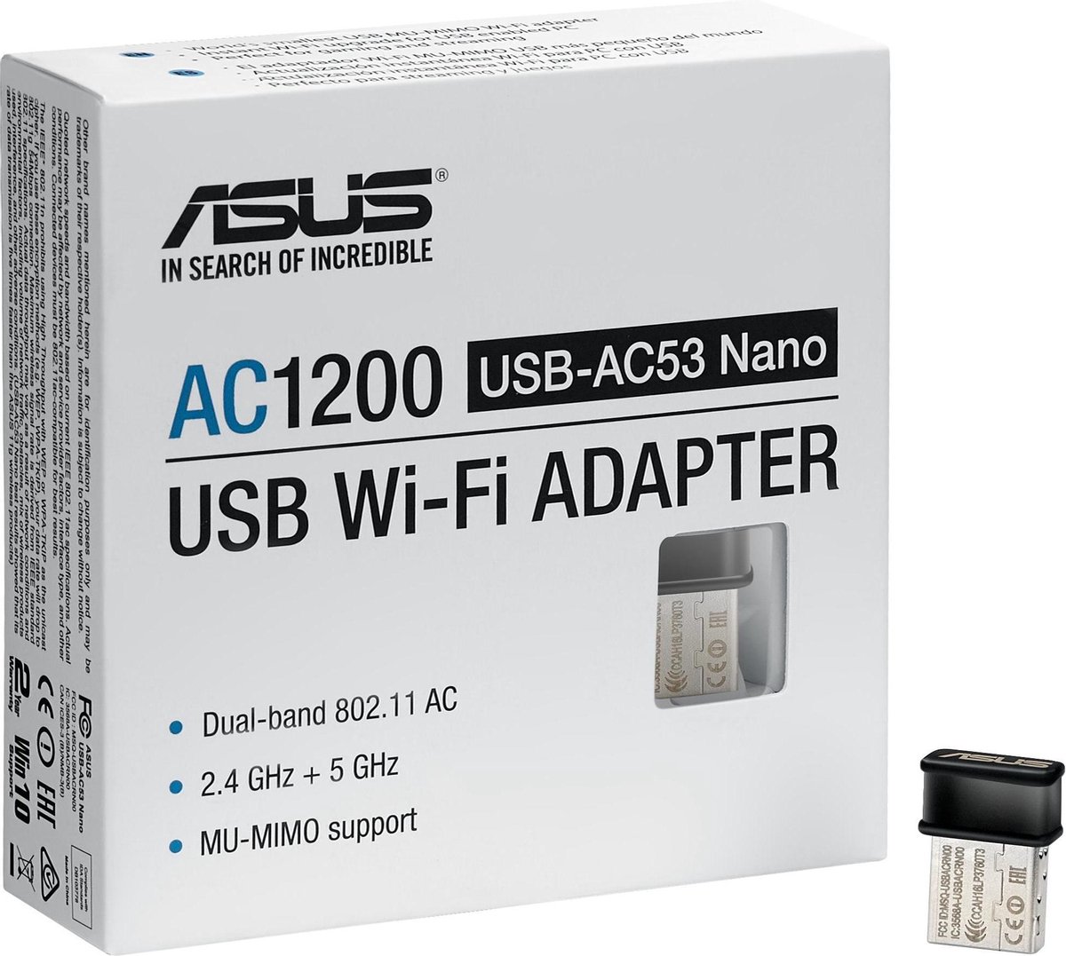 ASUS USB-AC53 - Wifi Adapter - AC - Zwart