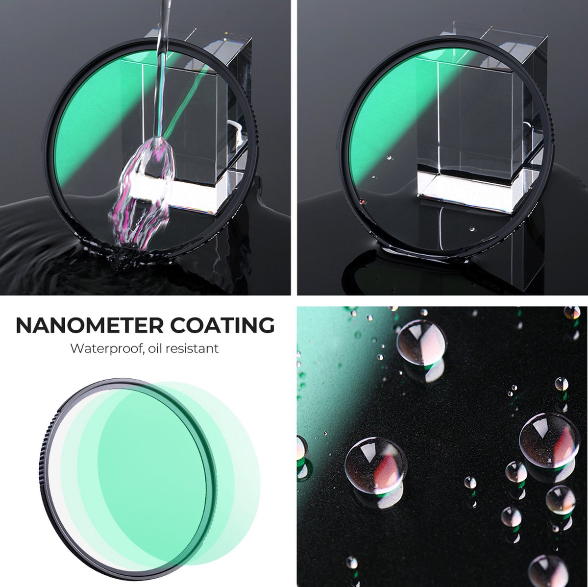 K&F Concept 67mm Black Mist Diffusion 1/4 Nano-X HD MRC filter