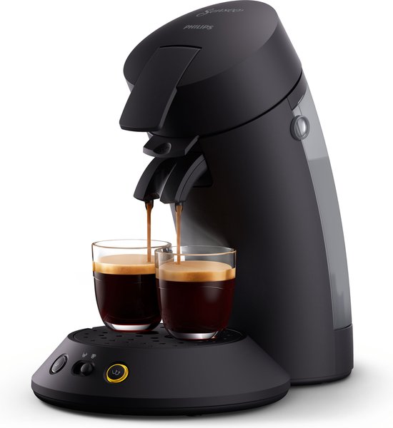 Philips Senseo Original Plus Koffiepadmachine CSA210/22 - Keuze uit 1 of 2 Kopjes - Instelbare Intensiteit - Automatische Uitschakeling - Zwart
