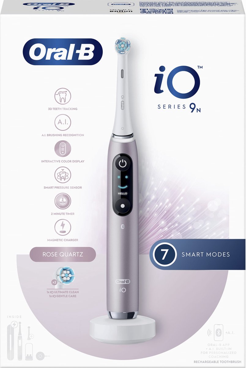 Oral-B iO 9N - Elektrische Tandenborstel - Rose Quartz