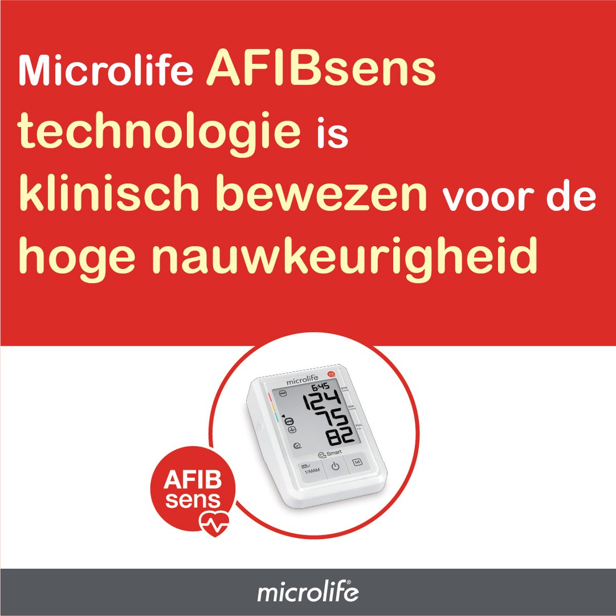 Microlife BP B3 AFIB - Bovenarm Bloeddrukmeter - Klinisch Gevalideerd - No. 1 merk bij huisartsen