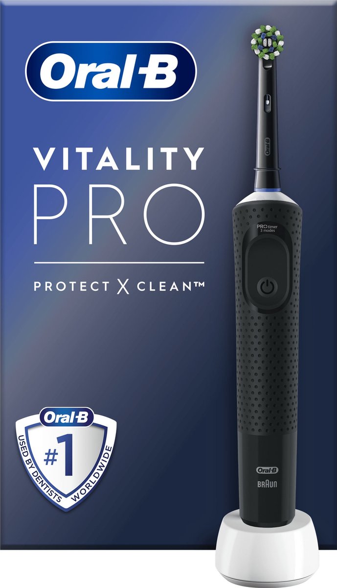 DGMOUTLET-NL-Oral-B-Vitality-Pro-Zwart-Elektrische-Tandenborstel-Ontworpen-Door-Braun-SALE-1 Oral-B Vitality Pro - Zwart - Elektrische Tandenborstel - Ontworpen Door Braun