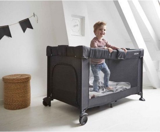 Koelstra Travelsleeper Campingbedje - met verhoger - Zwart